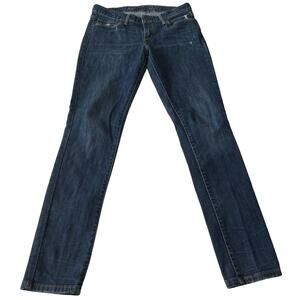 Levis Womens Jeans Size 27 Demi Curve Skinny Mid Rise Denim Blue Jeans Dark Wash